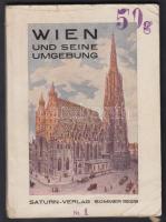 1929 Wien und seine Umgebung, Saturn-Verlag Sommer, pp.:103, 17x12cm