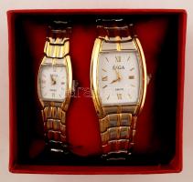 2 db. Jaga automata karóra, eredeti dobozban, nem működik, fém szíjjal. /
Two piecies of Jaga autom...
