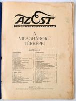 1916 Bp., Az Est kiadása - A világháború térképei, 39p