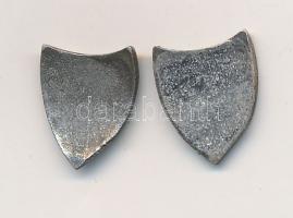 1884- "Vaskorona Rend medalionjának zománcozott elő- és hátlapja T:2,2- zománchiba