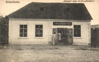Kolozsborsa, Borsa; Hangya szövetkezet üzlete és saját kiadása / cooperative shop (EK)