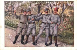 Hű szövetségesek / Viribus Unitis, Austro-Hungarian and German soldiers s: A.. Hartmann (fa)