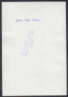 Vattay Elemér (1931-2012): Fenyő Bözsi, Major Máté építész felesége társaságban, a falon Vattay Elem...