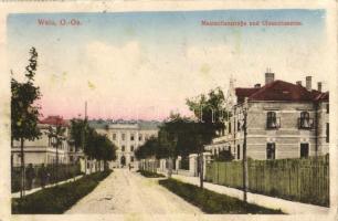 Wels, Maximilianstrasse, Ulanenkaserne / street, barracks (EB)