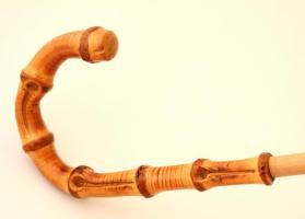 cca 1950 férfia fa nyelű esernyő, h:86 cm