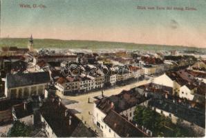 Wels, Blick vom Turm der evangelische Kirche