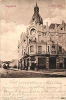 Nagyvárad, Oradea; Fő utca, Moskovitz palota, Maár és Szabó üzlete / main street, palace, shop