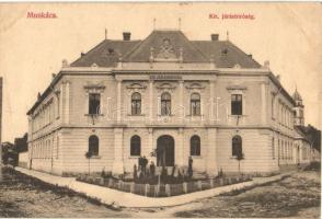 Munkács, Mukacheve; Járásbíróság, kiadja Bertsik Emilné / court (r)