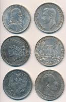 6db-os vegyes replika tétel, közte 1938. 5P Fe replika, Amerikai Egyesült Államok 1851. 1$ Fe replik...