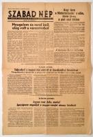 1956 október 26. Szabad Nép, A Magyar Dolgozók Pártjának Központi lapja, pp.:2, 46x32cm