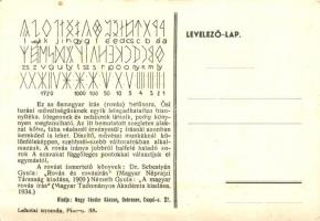 Rovásírás ABC, kiadja Nagy Sándor Kászon / Old Hungarian alphabet, irredenta