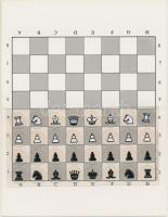 3 db MODERN mechanikus sakk motívumlap, kártya sakktábla bábukkal / 3 modern mechanical Chess motive...