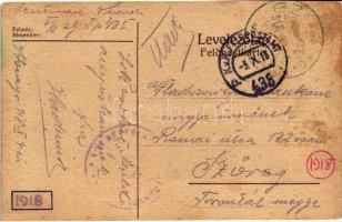 1918 Brigade Papp Dandár "FP 435 a" / K.u.K. military postcard (fl)