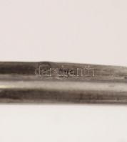 Régi ezüst pudrié tükörrel, monogrammal / Antique silver purdié with initials 62,3g 8x6 cm