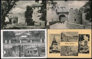 Kb. 400 db MODERN magyar fekete-fehér városképes lap az 1950-es évekből / Cca. 400 Hungarian black and white town-view postcards from 1950s