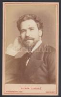 Julián Gayarre (1844-1890) spanyol tenor fényképe /  Original photo of Julián Gayarre (1844-1890) Spanish tenor 9x11 cm