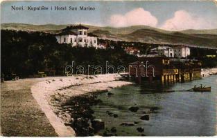 Novi, Novi Vinodolski, Kupaliste i Hotel San Marino / beachside hotel