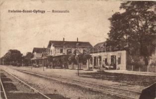 Balatonszentgyörgy, vasútállomás, vendéglő (ázott / wet damage)