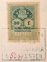 1886 Bp., Császári és apostoli felség határozata alapján Sárközy Józsefnek kiállított kinevező okmán...