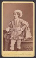 Julius Prott (1841-1901) német operaénekes fényképe / Original photo of Giulio Perotti German opera singer 9x11 cm