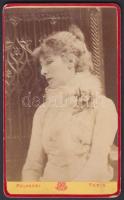 Sarah Bernhardt (1844-1923): francia színművésznő fényképe / Original photo of Sarah Bernhardt (1844-1923): French actress