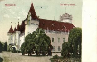 Nagykároly, Carei; Gróf Károlyi-kastély, Grünfeld Samu kiadása / castle
