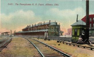 Alliance, Ohio; The Pennsylvania R.R. Depot, railway station