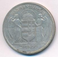 1930. 5P Ag "Horthy jobbra" T:2-
Adamo P8