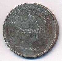 1930. 5P Ag "Horthy jobbra" T:2-,3 patina
Adamo P8