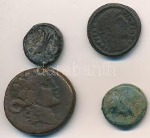 4db ókori bronzpénz hamisítványa T:2-,3
4pcs of fake ancient bronze coins C:VF,