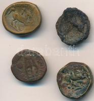 4db ókori bronzpénz hamisítványa T:2-,3 4pcs of fake ancient bronze coins C:VF,