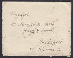 1933 Kecskeméti Ármin Makói rabbi saját kézzel írt levele