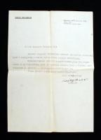 1942 A Debreceni Zsidó Gimnázium igazgatójának levele