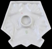 ~1970. "BM Határőrség" jelzett hollóházi porcelán plakett (151x158mm) T:2