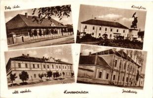 Kunszentmárton, Községháza, polgári iskola, állami népiskola, járásbíróság (fa)