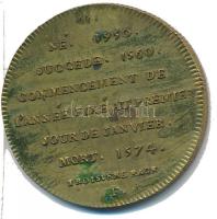 Franciaország ~1900. "IX. Károly" Br emlékérem "Francia Királyok sorozat" (12,93...