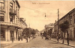 Jaslo, Ulica Kosciuszki, shop of Einziger / street