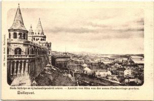 Budapest I. Budai kilátás a Halászbástyától; 199. Ganz Antal