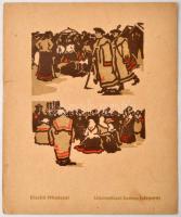 Somos István(1893-1931): Juhászok. Linómetszet a díszítő művészet egyik számából, 25x21 cm