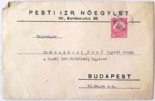 1930 A Pesti Izraelita Nőegylet igazgatóságának levele Munkácsi Ernő (1896-1950) ügyvéd, jogi író. A...