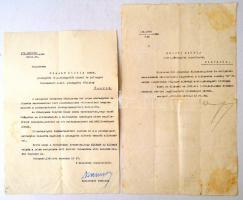 1938 Magyar királyi pénzügyőri biztosnak kiállított okmányok, kinevezések