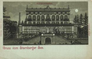 Starnberger See, Rottmanshöhe Hotel, Ottmar Zieher litho (EB)