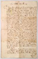 1766 Birtokrész elzálogosításáról szóló okmány, Dusza Péter és felesége Perbesházán lévő birtokrészüket zálogosítják el Gaál Andrásnak
