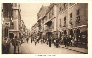 Gibraltar, Main street, Monte Cristo tobacco shop (cut)