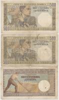Szerbia / Német megszállás 1941. 500D (5x) + 1942. 500D T:III
Serbia / German occupation 1941. 500 ...