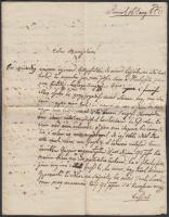 1850 Putnok, Hubay Pál rokoni hangú üzleti levele Mauks Mátyáshoz