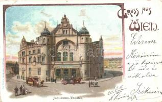 Vienna, Wien; Jubiläums-Theater / theatre, E. Storch litho (EK)