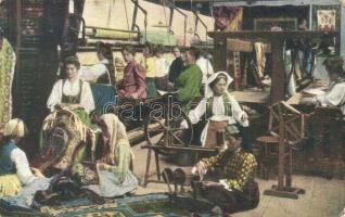Sarajevo, Iz radionice cilima / carpet workshop, carpet weavers, folklore