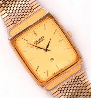Orient quartz karóra, fém szíjjal, működőképes állapotban