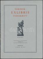 1969   Nordisk Exlibris Tidsskrift. Kobenhavn, sok eredeti beragasztott ex libris illusztrációval, 4...